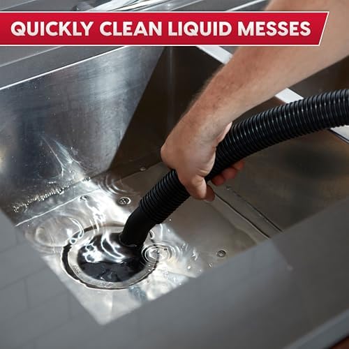 Vacmaster VOC508S 1101 5-Gal 4 Peak HP Stainless Steel Wet/Dry Vac Red - Image 5