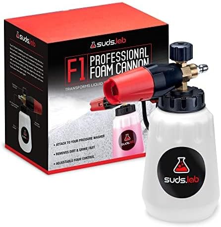 Suds Lab F1 Professional Foam Cannon, 32 oz. Canister, Pressure Washer by SudsLab