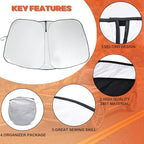 Foldable Front Windshield Sunshade fit for Nissan Rogue 2014-2020 - Image 7