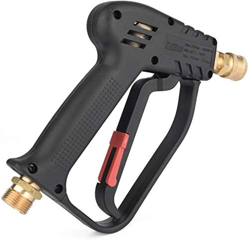 McKillans® Short Pressure Washer Gun with Replacement M22 Inlet - High Pressure Water Handle with 1/4” Quick Connector Coupler - Power Washer Gun Compatible with Foam Cannon - Car Wash Foam Gun - Image 2