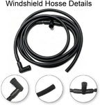 Front Windshield Washer Nozzles Kit for 2008 2009 2010 Ford Super Duty F-250 F-350 F-450 F-550 Replaces # 7C3Z-17603-A 7C3Z-17K605-A Wiper Spray Washer Jet and Hose repair kit - Image 3