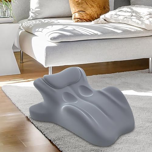 Couples Pillow, 27° Lift Ergonomic Memory Foam Cushion for Intimacy, Lumbar Neck Support Pillow for Home Bedroom (Gray) - Image 7