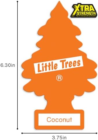 LITTLE TREES Car Air Freshener | Xtra Strength Provides Long-Lasting Scent for Auto or Home | Extra Boost of Fragrance | Coconut, 24 Air Fresheners - Image 6
