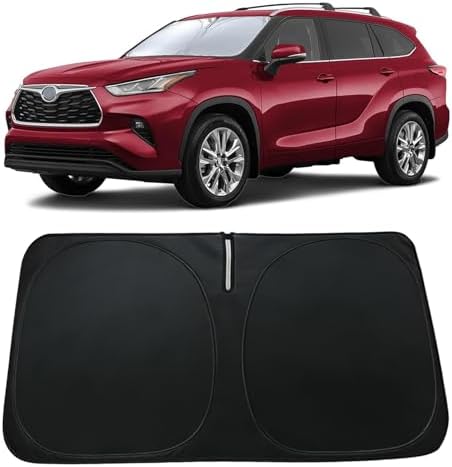 Windshield Sun Shade for Toyota Highlander 2020-2026 Accessories by PAIMOHO