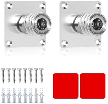 Foam Cannon Holder 2 Pack, Stainless Steel Foam Cannon Wall Mount with 1/4" Quick Connect, Pressure Washer Tip Holder for Garage, Heavy-Duty Foam Cannon Mount with Screws & 3M Adhesive Pads by Aezpc