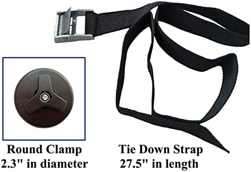 2Pack Nylon Strap with Metal Buckle and 4 Sets of Clips Accessories, DIY to Fix Most Dog Car Barrier on Rear Headrest and Strengthen Stability of the Side Panel, Black - Image 2