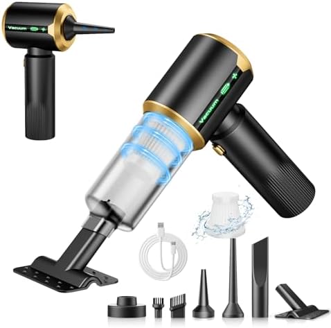 Cordless Car Vacuum 7-in-1: Clean Car & Home - Black by Unknown