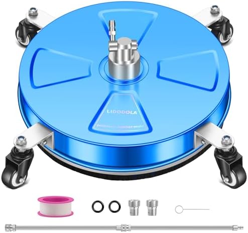LidoDola 16'' Pressure Washer Surface Cleaner Blue, Power Washer Accessory by LidoDola