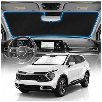 for KIA Sportage NQ5 Sun Shade Windshield Cover - Custom Fit Sportage NQ5 Accessories 2023 2024 2025 2026 Sunshade Foldable UV Protection & Heat Shield Sun Visor Accessories by Unknown