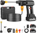 Portable Cordless 600PSI Pressure Washer, 6-in-1 Nozzle with Jet Nozzles by MYPIN