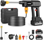 Portable Cordless 600PSI Pressure Washer, 6-in-1 Nozzle with Jet Nozzles by MYPIN