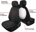 Pariiaotin 3D Air Mesh Car Seat Covers Front Sets Washable and Breathable Premium Cloth Automotive Vehicle Seat Covers for Cars Interior, Universal Fit for Most Cars, Sedan, Truck, SUV(Black) - Image 6