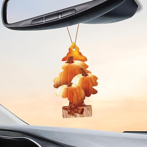 LITTLE TREES Car Air Freshener | Hanging Tree Provides Long Lasting Scent for Auto and Home | Warm Pumpkin Spice, 24 Air Fresheners - Image 5