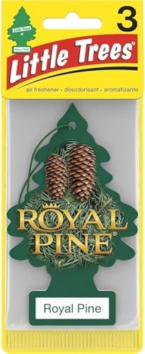 LITTLE TREES Car Air Freshener | Hanging Paper Tree for Home or Car | Royal Pine | 3 Pack by LITTLETREES