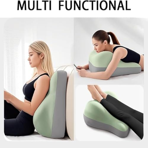 Couple Hip pad, Multifunctional Diagonal Pillow, Pregnant Women Furniture Pillow Support Pillowcase Read a Book on The Bed and sit at Home with a Memory Sponge. (Green) - Image 5