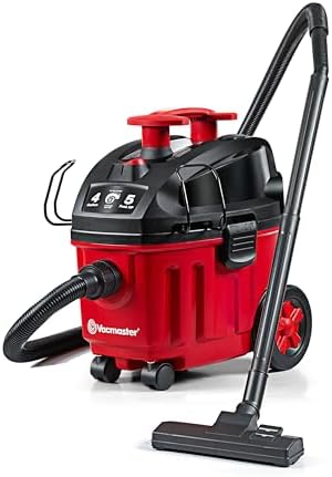 Vacmaster VF408B 1101 4-Gal 5 Peak HP Compact Household Wet/Dry Vacuum Red by Unknown