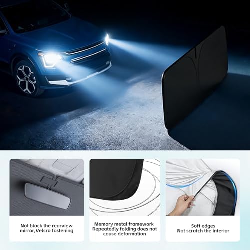 Windshield Sun Shade for Kia NIRO 2017-2026 Sunshade - Image 5