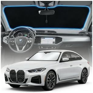 for BMW 4 Series Sun Shade Windshield Cover - Custom Fit 4 Series Accessories 2021-2025 2026 Sunshade Foldable UV Protection & Heat Shield Sun Visor Accessories by Unknown