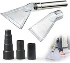 Universal Clear Vacuum Extraction Accessory with 1-1/4“,1-7/8” and 2-1/2” Adapter,Compatible with All Shop Vac Extractor,Wet Dry Vacuum Cleaner Attachments for Upholstery,Carpet Cleaning,Car Detailing by stochastic+box