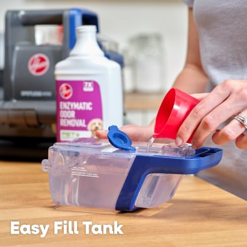 Hoover Spotless Mini Pet Portable Spot Cleaner FH12351, Carpet and Upholstery Cleaner for Stairs, Furniture, Pet Messes and Cars, Compact Design, Easy Fill Tank, Self-Cleaning Hose, Lightweight - Image 4