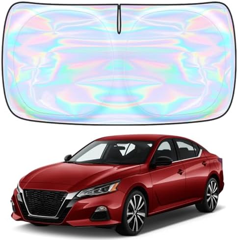 Windshield Sun Shade for Nissan Altima 2019-2025 2026-4 Layers Sunshade Compatible with Nissan Altima Foldable Front Window Sunshade Sun Visor Protector Block UV Rays Keep Your Car Cooler by Unknown
