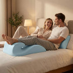 Orthopedic Memory Foam Wedge Pillow and Positioning-Waterproof Soft Velvet Coat Ergonomic Back, Hip and Waist Support-Provide Intimate deep Support, Gift for Lover (Blue) - Image 4