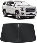 TINGLU Sun Shade for GMC Yukon XL/Chevrolet Suburban 2021-2024 2025 Accessories Windshield Sun Shade Window Shade UV Rays Protection Sun Visor Cover with Steering Wheel Sunshade Storage Bag by TINGLU
