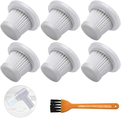 6-Pack LT-117C HEPA Vacuum Filter Replacement with Cleaning Brush by Unknown