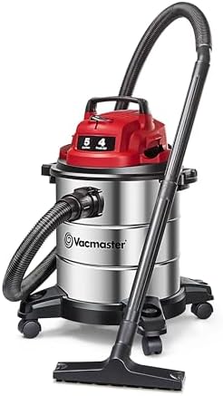 Vacmaster VOC508S 1101 5-Gal 4 Peak HP Stainless Steel Wet/Dry Vac Red by Unknown