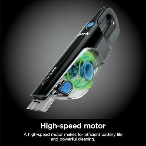 SHARK UltraCyclone Pet Pro Cordless Hand Vacuum, Powerful Suction, Handheld Vacuum for Car & Home, Motorized Pet Tool, Crevice Tool, XL Dust Cup, Blue, CH950WM (Renewed) - Image 3
