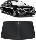 TINGLU Sun Shade for Mercedes Benz GLC 2016-2022 Accessories Windshield Sun Shade Window Shade UV Rays Protection Sun Visor Cover with Steering Wheel Sunshade Storage Bag by TINGLU