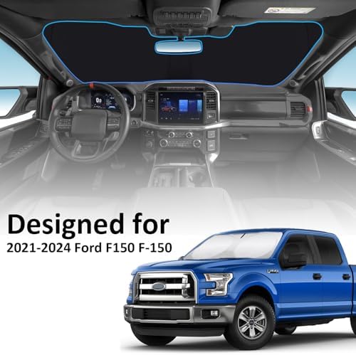 Windshield Sun Shades Sunshade for Ford F150 2021-2024 2025 2026 Sun Visor - Image 5