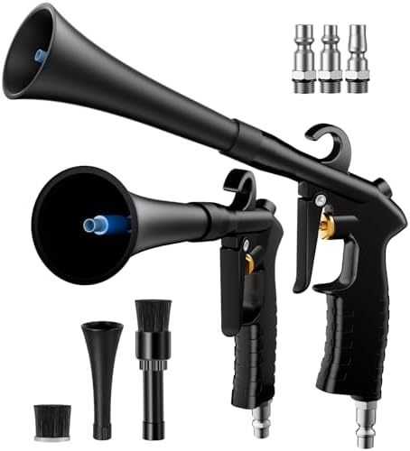 Car Cleaning Gun Detailing Interior Dryer Air Blow Gun, High Pressure Blower Gun, Car Detailing Kit Interior Cleaner, Car Detailing Tools for Car Quickly Blasts Dirt and Dust Works with Air by Unknown