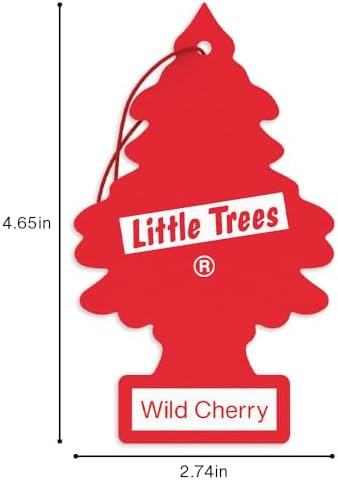 LITTLE TREES Car Air Freshener | Hanging Tree Provides Long Lasting Scent for Auto and Home | 24 Air Fresheners |Wild Cherry - Image 6