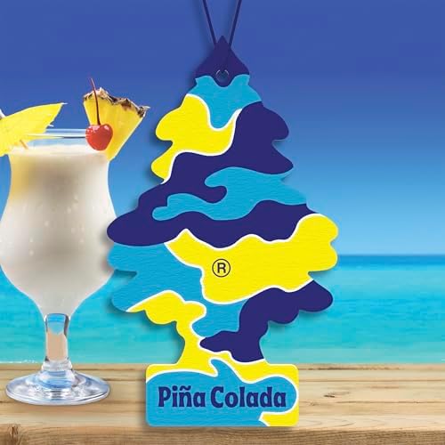 LITTLE TREES Car Air Freshener | Hanging Tree Provides Long Lasting Scent for Auto and Home | 24 Air Fresheners |Piña Colada - Image 3
