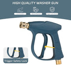 Sooprinse High Pressure Washer Gun 3000 PSI Max, Power Washer Short Gun, High Pressure Spray Gun with 1/4 Inch Quick Connector, M22-14 - Image 4