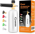 Saker Foam Cannon, 1/4 Inch Quick Connect, Power Washer Foam Cannon with 5 Pressure Washer Nozzles by Saker