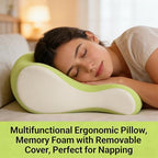 Ergonomic Memory Foam Wedge Pillow for Sleeping – Sciatica Back & Neck Pain Relief, Breathable Couples Wedge Pillow for Intimacy, Positioning Pillow for Couples, Reading & Relaxation - Image 6