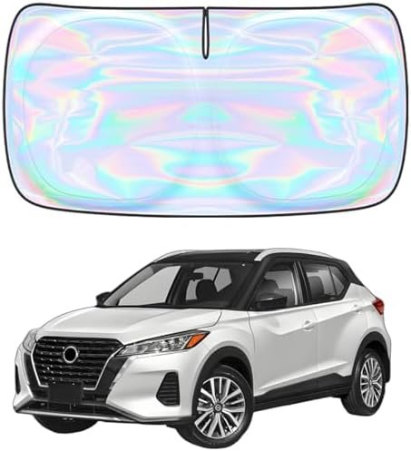 Windshield Sun Shade for Nissan Kicks 2018-2026 - 4 Layers Sunshade Compatible with Nissan Kicks Foldable Front Window Sunshade Sun Visor Protector Block UV Rays Keep Your Car Cooler Car Accessories by Unknown