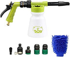 ESP Car Wash Foam Gun for Garden Hose Adjustable Hose Wash Sprayer Thick Filtration with Metal Handle Washing Mitts 6 Levels of Foam Concentration Snow Foam Blaster Quick Connector to Any Cleaning by ESP