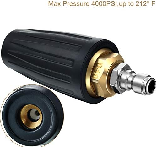 Mudder 4000 PSI Pressure Washer Turbo Nozzle, Nozzle Tips 7 Pcs 4.0 GPM - Image 3