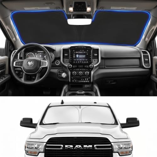 Custom Fit Windshield Sun Shade for 2010-2026 Dodge RAM 2500 3500 by Unknown