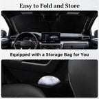 for Toyota Tacoma 2016-2024 2025 2026 - Premium Sunshade for Ultimate Heat & UV Protection- 4 Layers Foldable Front Windshield Sun Shade Custom Fit Tacoma 2Dr 4Dr, Pickup Sun Visor Car Accessories - Image 5