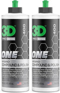 3D One Car Scratch & Swirl Remover Hybrid Rubbing Compound & Polish Buffing Compound for True Paint Correction 16oz Made in USA (Pack of 2) by 3DCarCare