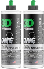 3D One Car Scratch & Swirl Remover Hybrid Rubbing Compound & Polish Buffing Compound for True Paint Correction 16oz Made in USA (Pack of 2) by 3DCarCare