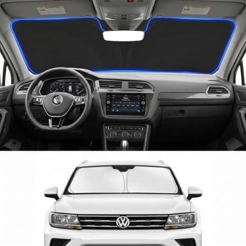 Custom Fit Windshield Sun Shade for Volkswagen VW Tiguan 2018-2026 by Unknown