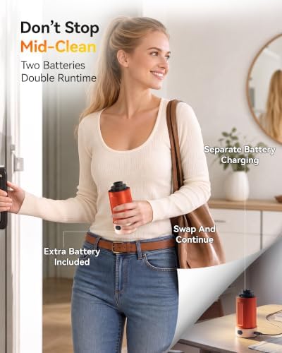 Cordless Handheld Car Vacuum Cleaner 22000PA with Removable Battery - Image 4