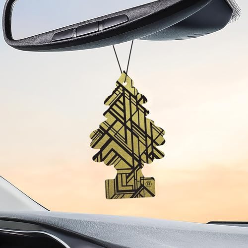 LITTLE TREES Car Air Freshener | Hanging Tree Provides Long Lasting Scent for Auto and Home | 24 Air Fresheners |Gold - Image 5