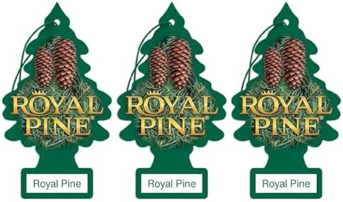 LITTLE TREES Car Air Freshener | Hanging Paper Tree for Home or Car | Royal Pine | 3 Pack - Image 2