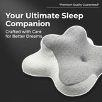 Luxurious Memory Cotton Lovers Pillow with ergonomics is an Ideal Choice for Reading, Waist Protection, deep Support for Intimate Posture and Prevention of gastroesophageal Reflux.，Black - Image 4